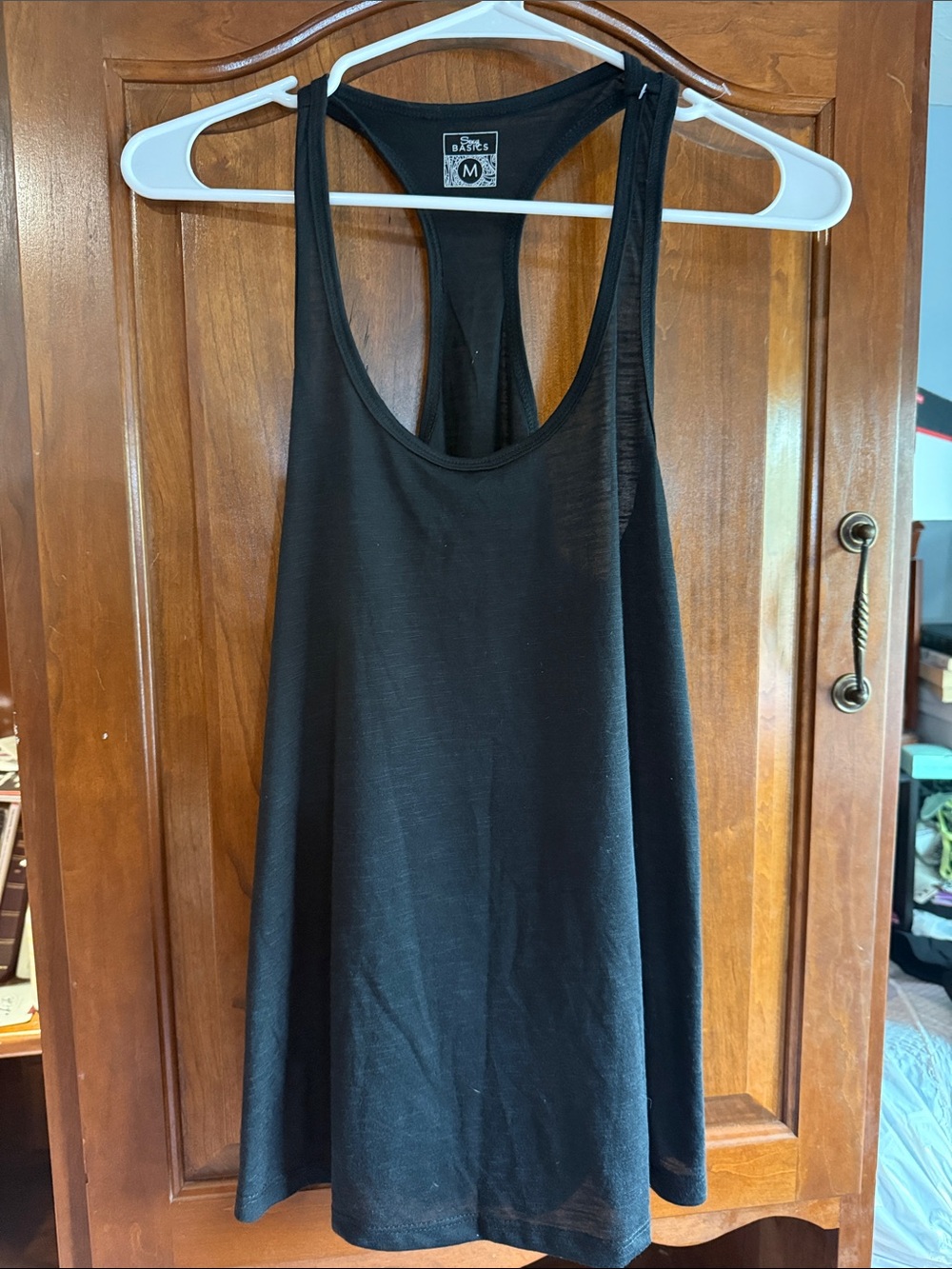 Women's Black Racerback Tank Top - Aerie